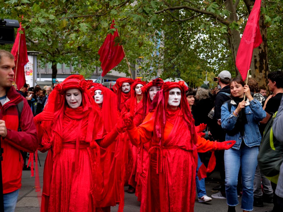Red Rebel Brigade at Extinction Rebellion demonstration Kurfürstendamm 2019-10-09 15