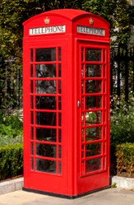 Red telephone box, St Paul's Cathedral, London, England, GB, IMG 5182 edit photo