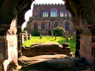 Recumbent effigies, St. Mary, Astbury