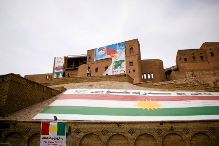 Referendum posters around the city center of Erbil, capital of the Kurdistan Region of Iraq 20