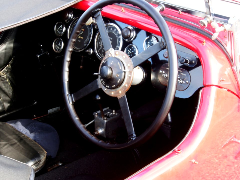 Red 1934 Aston-Martin MkII SslashC pic4