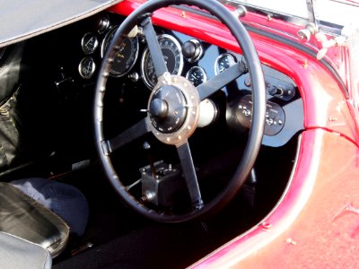 Red 1934 Aston-Martin MkII SslashC pic4