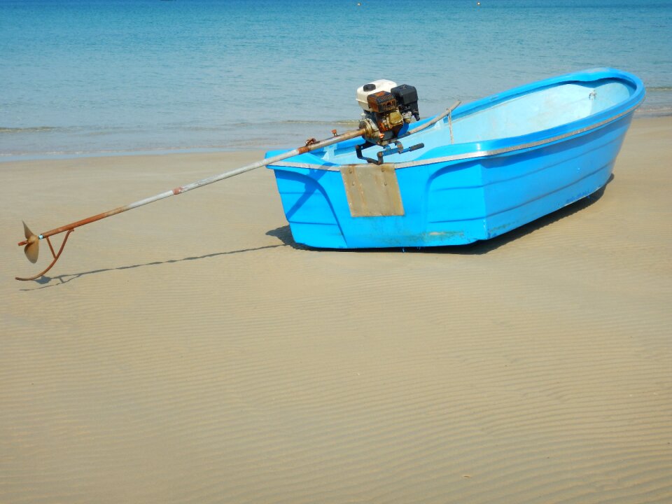 Fishing beach boat