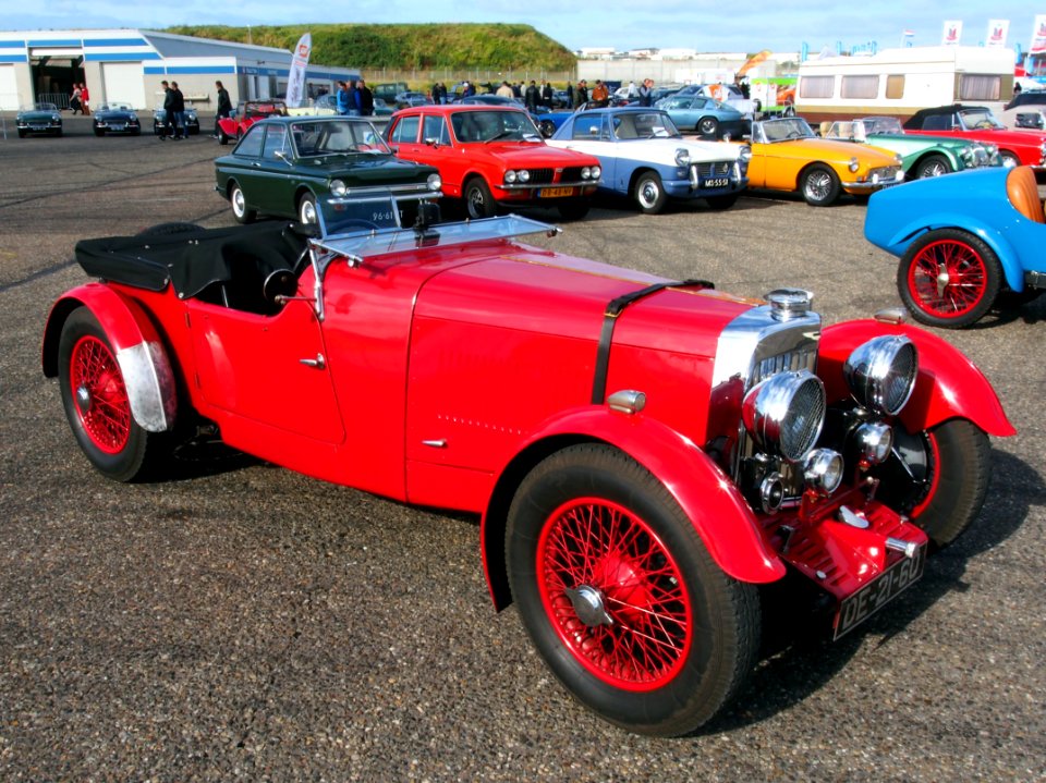 Red 1934 Aston-Martin MkII SslashC pic2