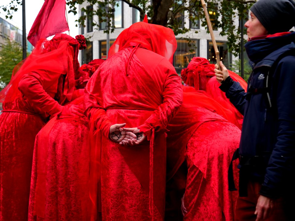 Red Rebel Brigade at Extinction Rebellion demonstration Kurfürstendamm 2019-10-09 28