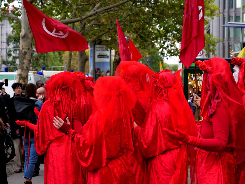 Red Rebel Brigade at Extinction Rebellion demonstration Kurfürstendamm 2019-10-09 20