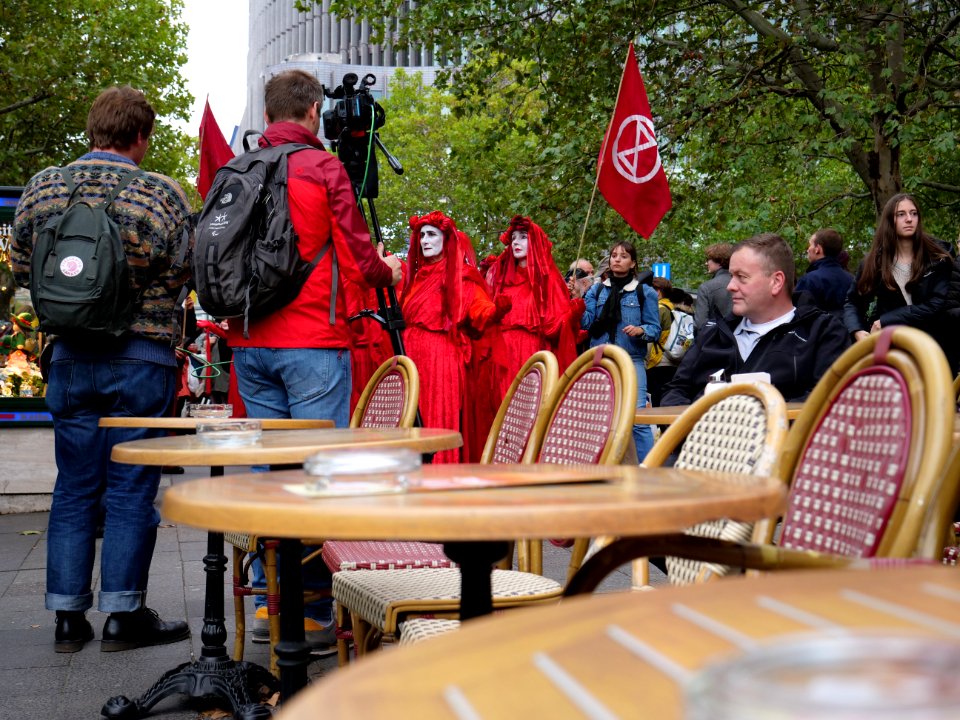 Red Rebel Brigade at Extinction Rebellion demonstration Kurfürstendamm 2019-10-09 16