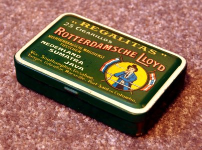 Regalitas 25 Cigarillos, Rotterdamsche Lloyd blik, foto 2