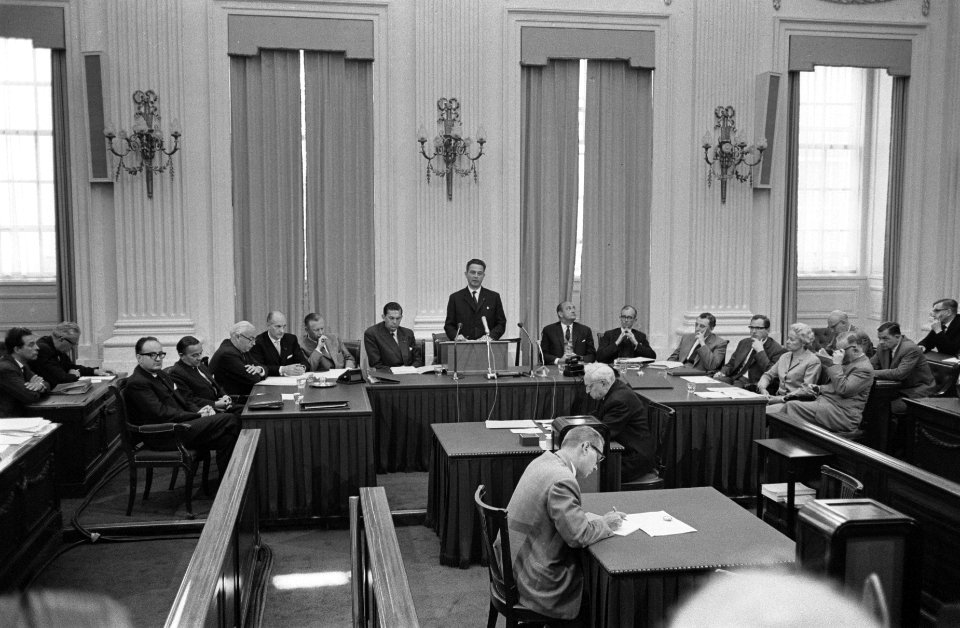 Regeringsverklaring in Tweede Kamer Tijdens de regeringverklaring Luns, Witter, Bestanddeelnr 915-3936