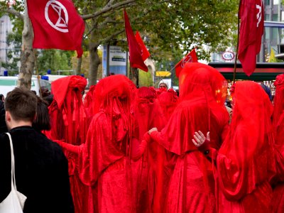 Red Rebel Brigade at Extinction Rebellion demonstration Kurfürstendamm 2019-10-09 19