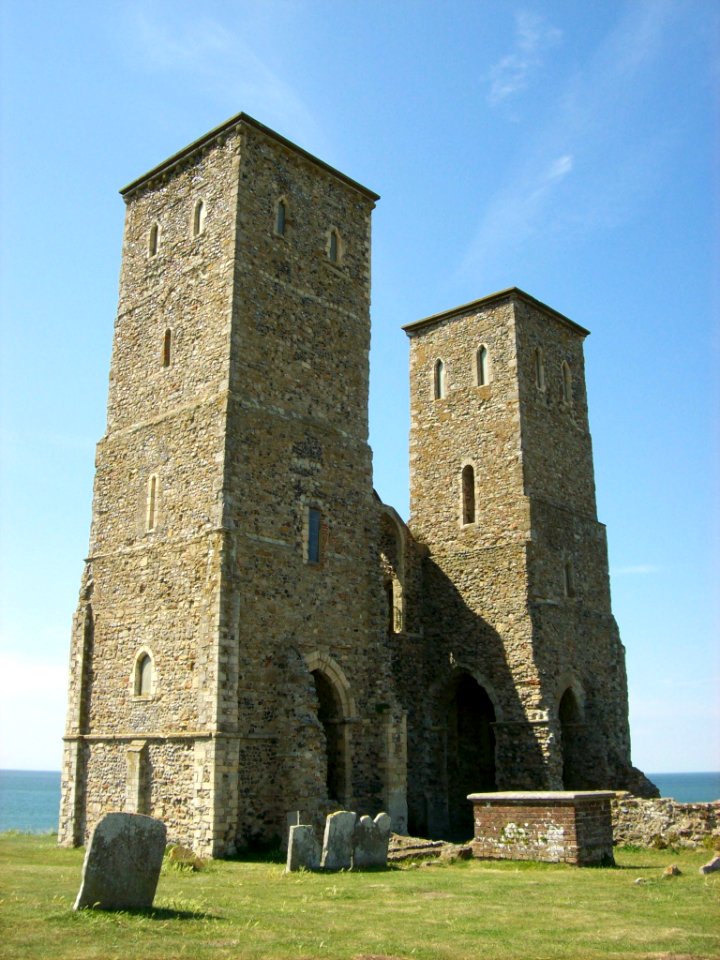 Reculver, towers from South