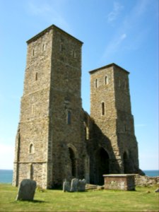 Reculver, towers from South