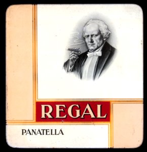 Regal Panatella sigarenblikje, voorkant