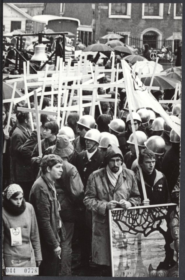 Reeks 044-0778 tm 044-0779. Driedaagse protestmars van Rotterdam naar Amsterdam, Bestanddeelnr 044-0778