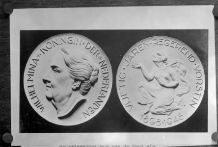 Regeringsjubileumpenning (reproductie), Bestanddeelnr 13825