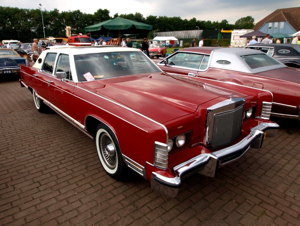 Red Lincoln Continental