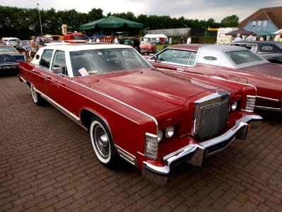 Red Lincoln Continental