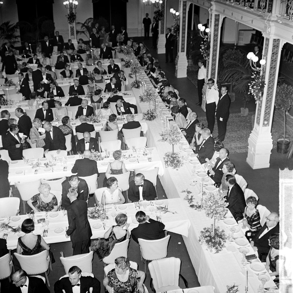 Regeringsdiner voor NATO conferentie in het Kurhaus te Scheveningen, overzicht d, Bestanddeelnr 916-4320