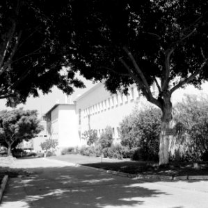 Rehovot Weizmann Institute een van de gebouwen op het terrein van het instituu, Bestanddeelnr 255-3892