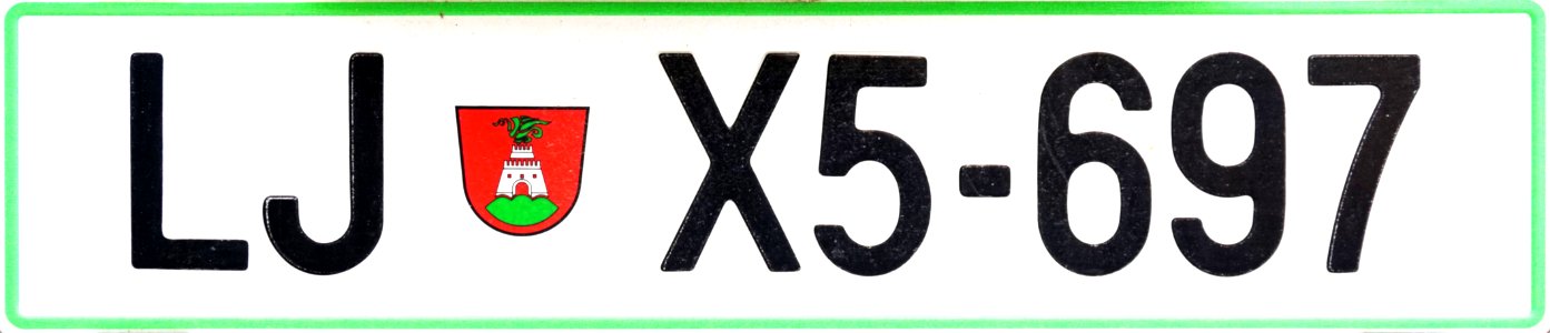 Registrska tablica SLO 1992-2004