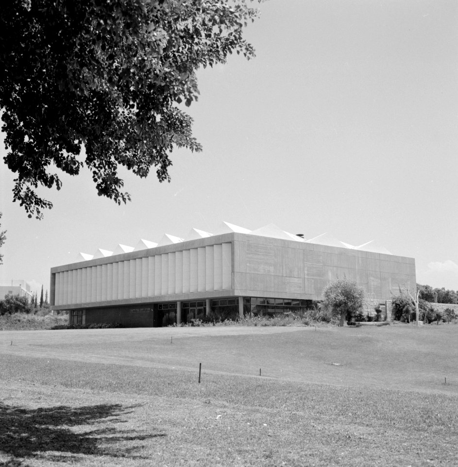 Rehovot Weizmann Institute gebouw waarin ondergebracht de bibliotheek van het , Bestanddeelnr 255-3904