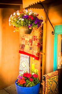 Flowers porch orange flower photo