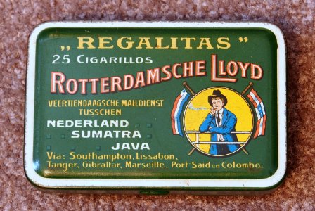 Regalitas 25 Cigarillos, Rotterdamsche Lloyd blik, foto 3
