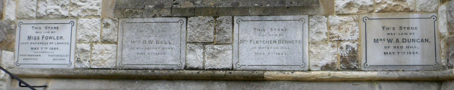 Reigate Methodist Church, High Street, Reigate (June 2013) (Foundation Stones) (1)