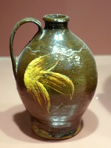 Redware jug, John Norton Pottery, c. 1800 - Bennington Museum - Bennington, VT - DSC08945