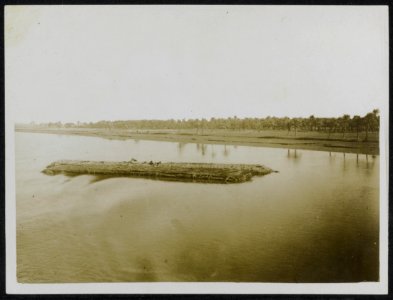 Reed craft on Tigris., Bestanddeelnr 158-1567