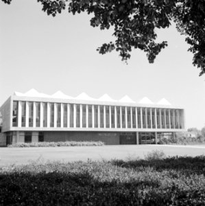 Rehovot Weizmann Institute gebouw waarin ondergebracht de bibliotheek van het , Bestanddeelnr 255-3905
