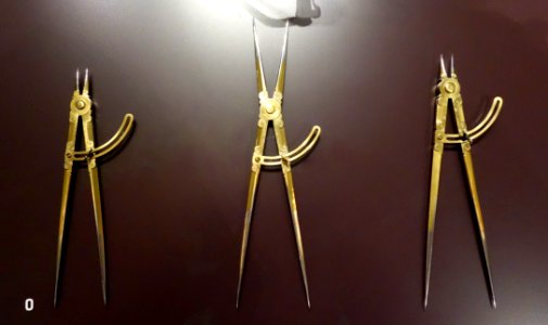 Reduction compasses, German, c. 1580 - Mathematisch-Physikalischer Salon, Dresden - DSC08015
