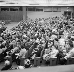 Publieke tribune in een vergaderzaal van de Verenigde Naties, Bestanddeelnr 191-0755