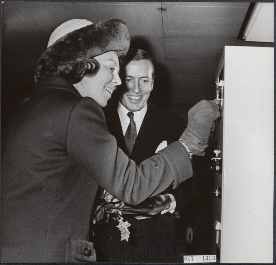 Reeks 017-1335 tm 017-1337 Beatrix en Claus openen de Rotterdamse metrolijn, Bestanddeelnr 017-1336