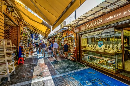 Greece market outdoor