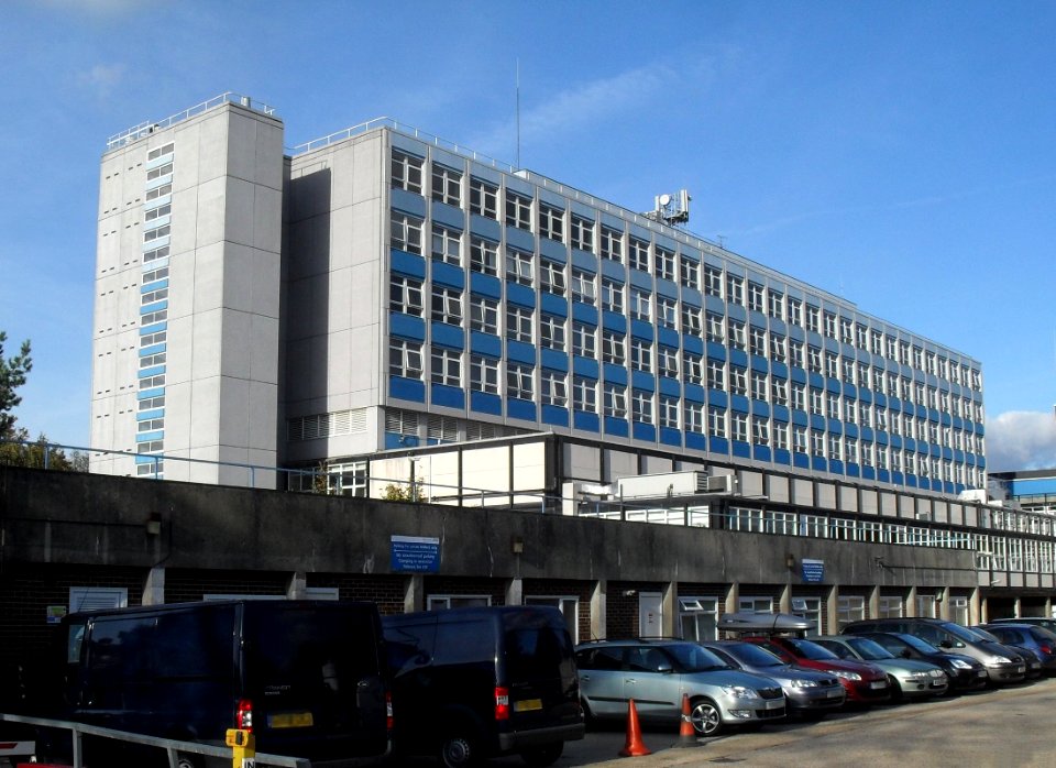 Public Services in Crawley - Crawley Hospital, Ifield Road, West Green (from rear) (October 2011)