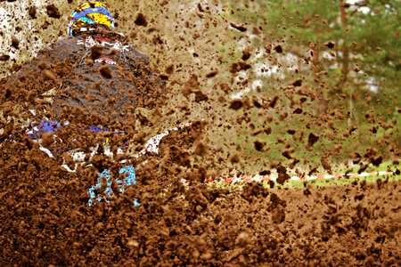 Enduro quad muddy