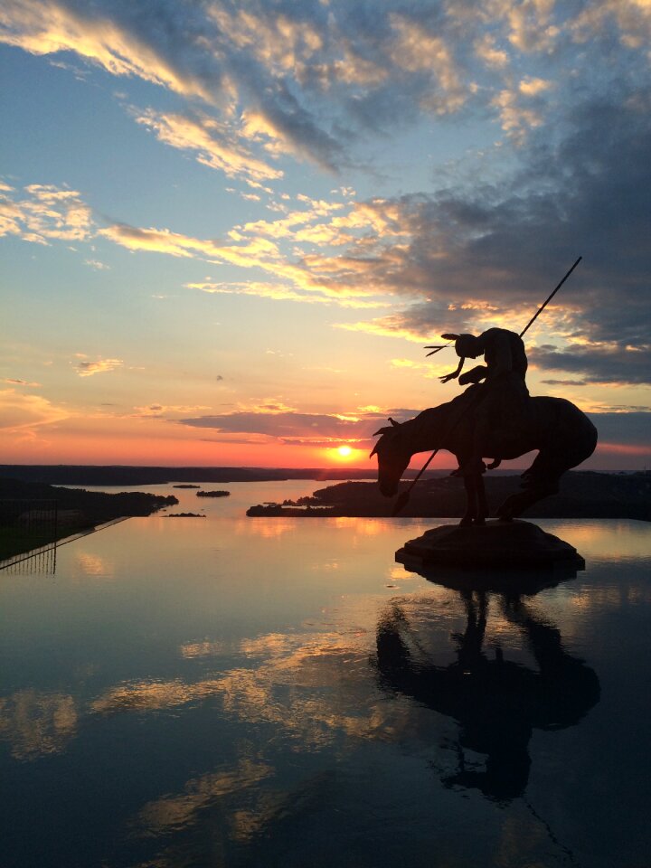 Sky evening reflection photo