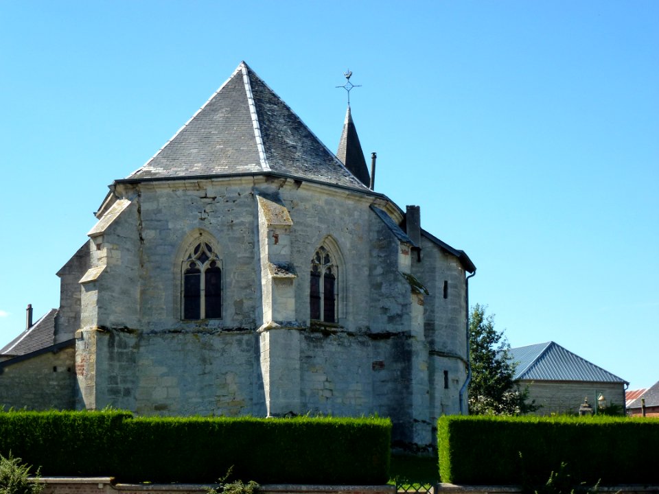 Puiseux (Ardennes) église Saint-Honoré, chevet