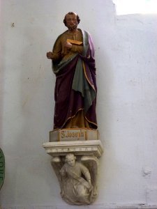 Puiseux (Ardennes) église, statue 06, Saint Joseph
