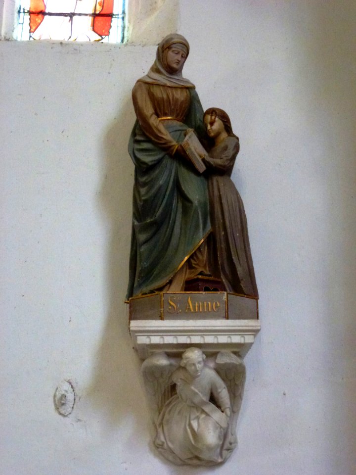 Puiseux (Ardennes) église, statue 04, Stes Anne et Marie
