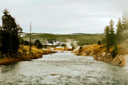 Landscape river stream photo