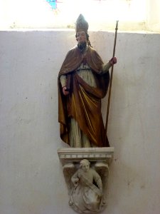 Puiseux (Ardennes) église, statue 08 Saint Remi