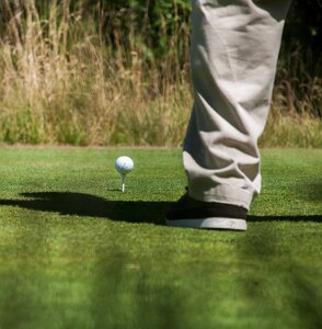 Green course golfing photo