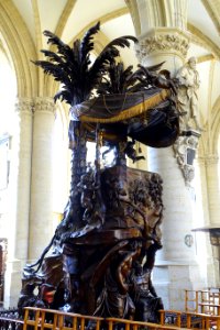 Pulpit - Église Notre-Dame-de-la-Chapelle - Brussels, Belgium - DSC07770
