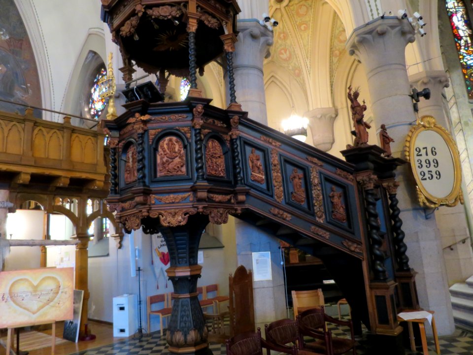 Pulpit in Lysekil Church, Sweden