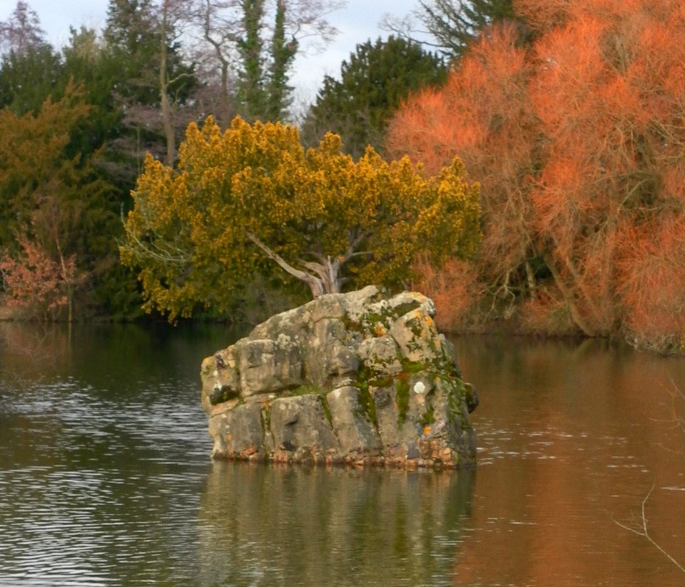 Pulhamite Rock Islet at Milton Mount Gardens, Pound Hill, Crawley