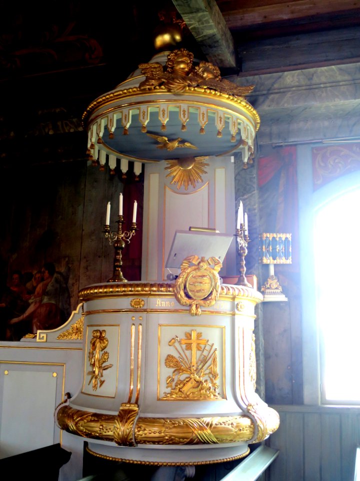 Pulpit in Fiskebäckskils Church