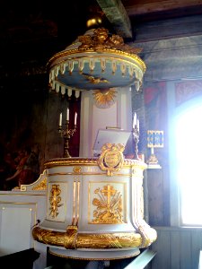 Pulpit in Fiskebäckskils Church
