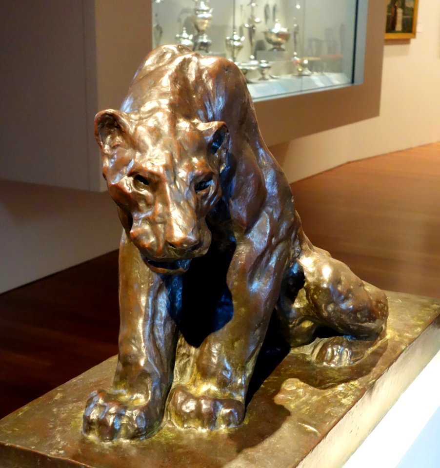 Puma on Guard by Arthur Putnam, c. 1899-1911, bronze - De Young Museum - DSC00783